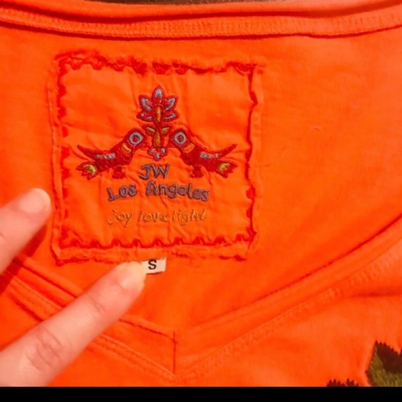🥳HP🥳Johnny Was Orange Women's small Soft Tunic S - Picture 5 of 5